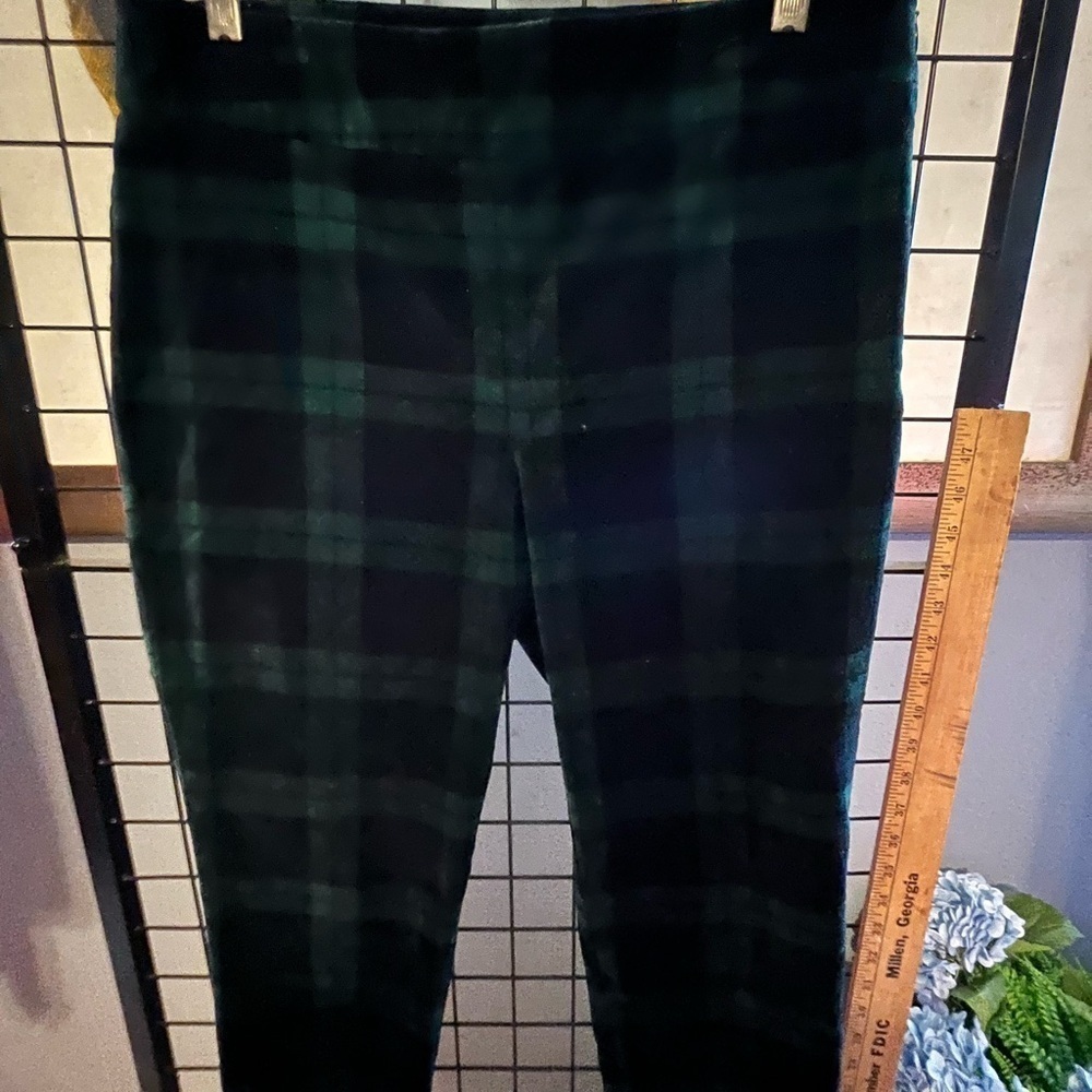 Talbots Blue and Green Ankle Cropped Pants & Jumpsuits